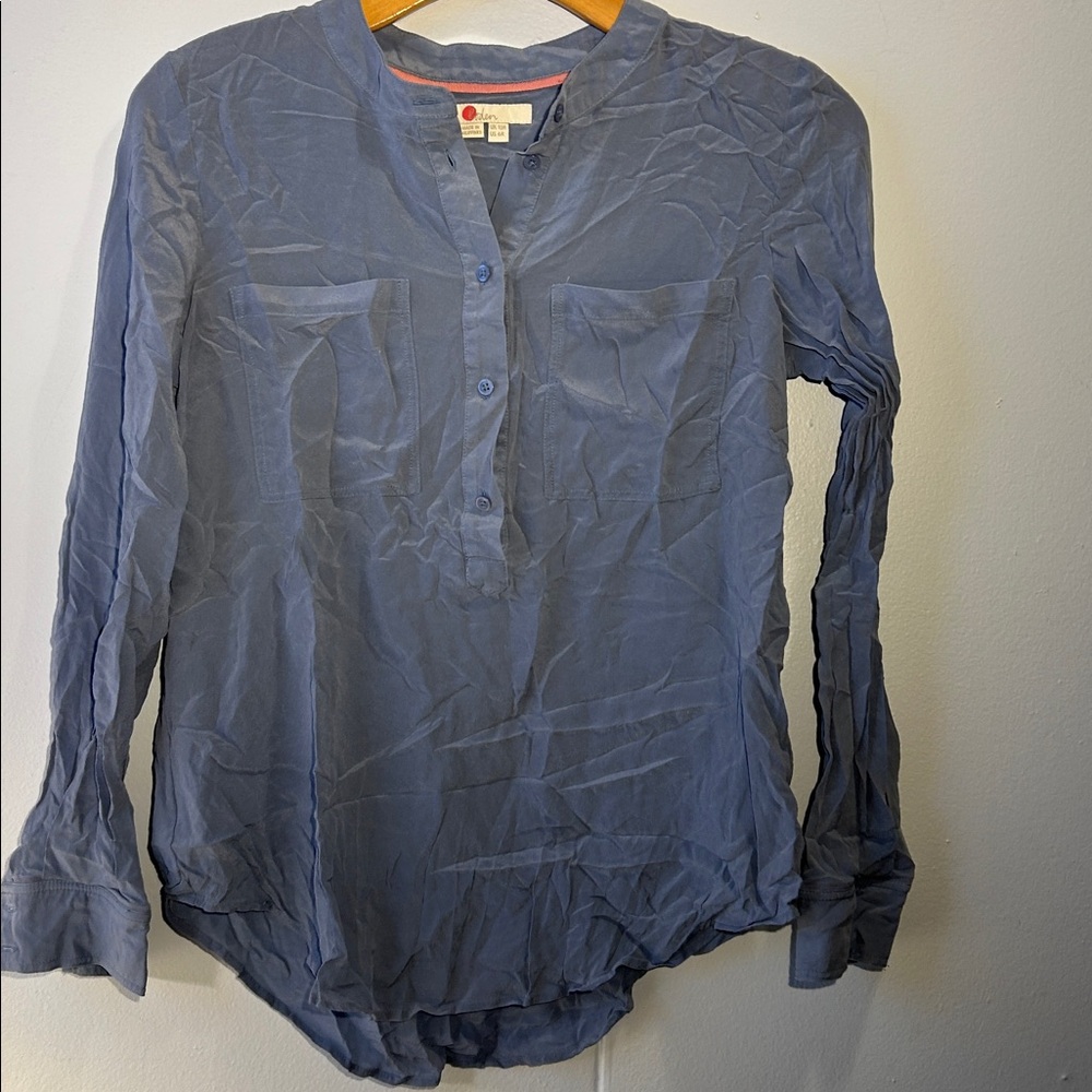 Boden 100% silk blouse top